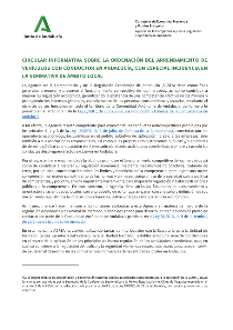Actualización de la circular sobre la ordenación del transporte discrecional de pasajeros en vehículos de turismo, con especial incidencia en la norma...
